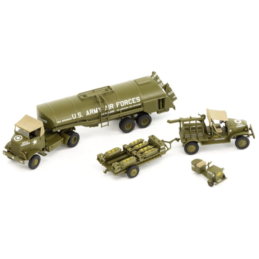 Airfix A06304 1/72 USAAF Bomber Re-Supply Set Autocar U-7144-T 4x4 Tractor Unit and F-1 Fuel Trailer