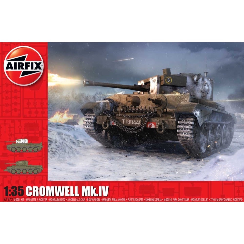 Airfix A1373 1/35 Cruiser Tank Mk.VIII A27M Cromwell Mk.IV Plastic Model Kit
