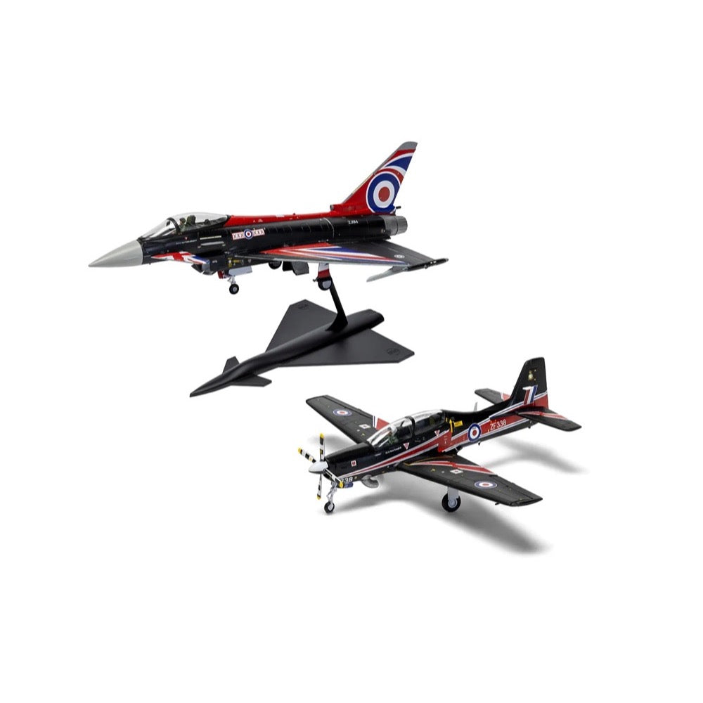 Airfix A40003 1/72 Eurofighter Typhoon FGR.4 "Blackjack" & Shorts Tucano T.1 Twin Pack