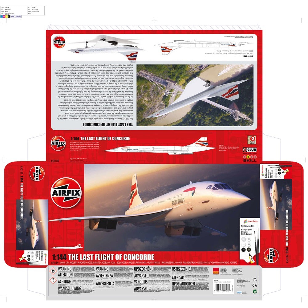 Airfix A50189 1/144 Concorde Gift Set