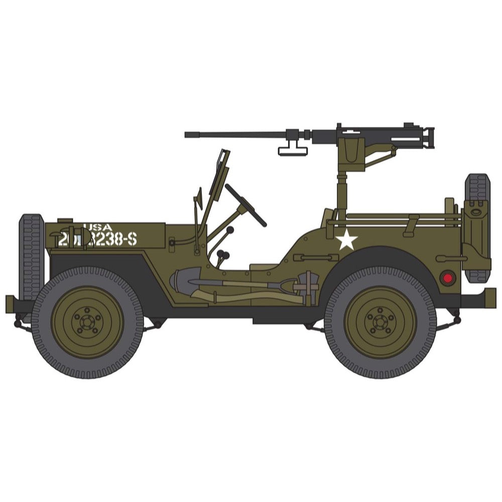 Airfix 1/72 Small Starter Set Willys MB Jeep