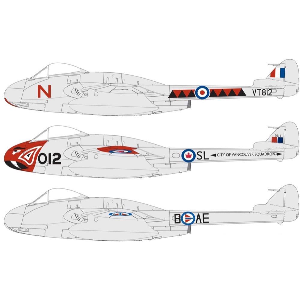 Airfix A06107 1/48 de Havilland Vampire F.3 Plastic Model Kit