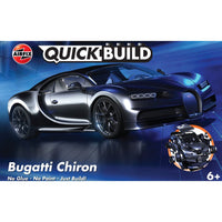 Airfix J6025 Bugatti Chiron Black QuickBuild 5055286648076