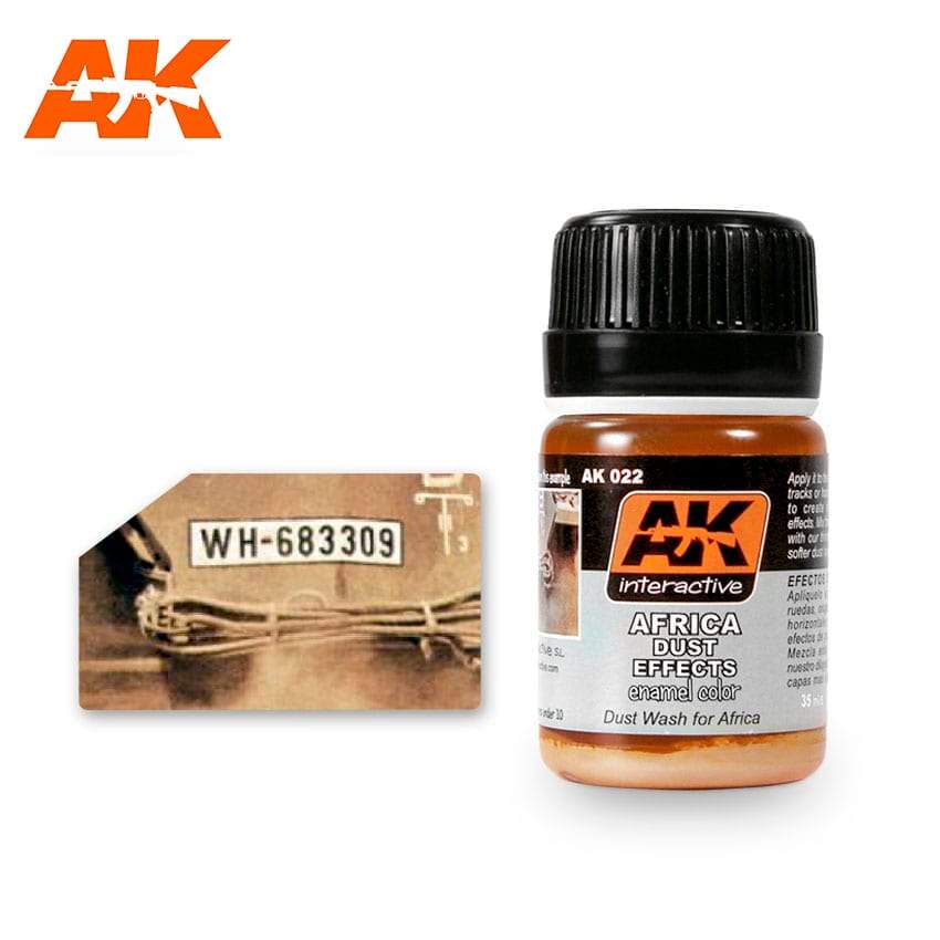 AK Interactive AK022 Weathering Africa Dust Effects Enamel 35mL