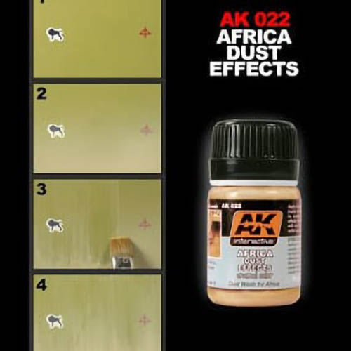 AK Interactive AK022 Weathering Africa Dust Effects Enamel 35mL