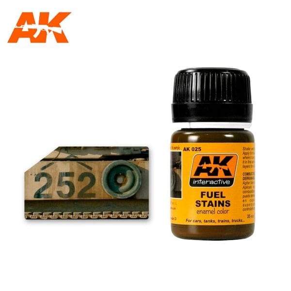 AK Interactive AK025 Weathering Fuel Stains Enamel 35mL