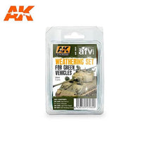 AK Interactive AK064 Weathering Green Vehicles Set Enamel