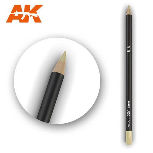 AK Interactive AK10029 Weathering Pencil Buff 5 Pack