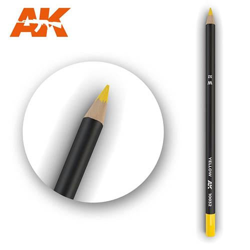 AK Interactive AK10032 Weathering Pencil Yellow 5 Pack