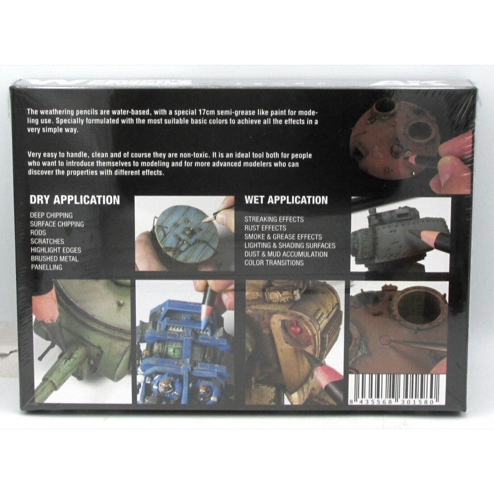 AK Interactive AK10047 Weathering Pencils Deluxe Edition Box 37 Pack