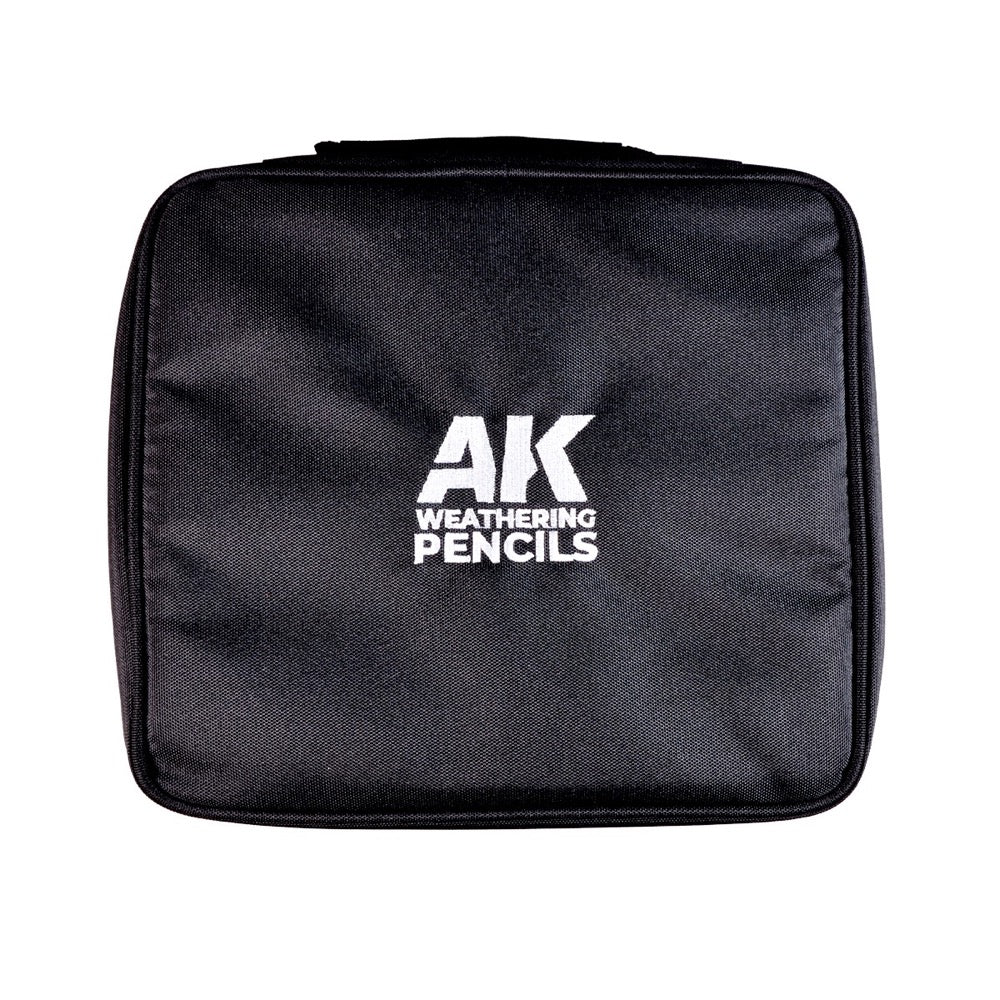 AK Interactive Weathering Pencils Full Range in Cloth Case with Zipper