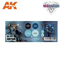 AK Interactive AK1063 Wargame Color Blue Armor Acrylic Paint Set