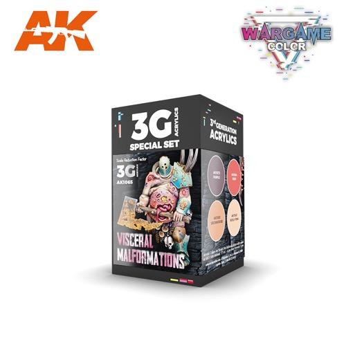 AK Interactive AK1065 Wargame Color Visceral Malformations Acrylic Paint Set
