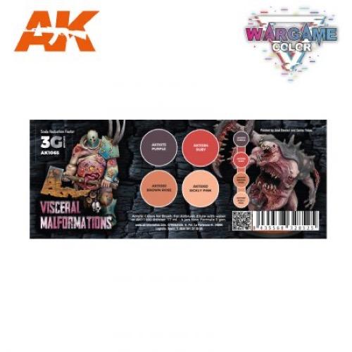 AK Interactive AK1065 Wargame Color Visceral Malformations Acrylic Paint Set