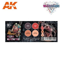 AK Interactive AK1065 Wargame Color Visceral Malformations Acrylic Paint Set
