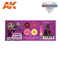 AK Interactive AK1068 Wargame Color Magenta Plasma and Glowing Effects Acrylic Paint Set