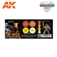AK Interactive AK1071 Wargame Color Fire Effects Acrylic Paint Set