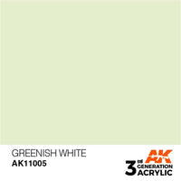 AK Interactive AK11005 Greenish White Acrylic Paint 17ml (3rd Generation)