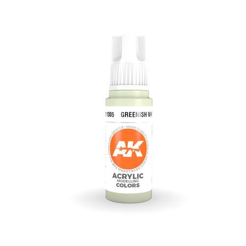 AK Interactive AK11005 Greenish White Acrylic Paint 17ml (3rd Generation)