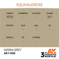 AK Interactive AK11009 Warm Grey Acrylic Paint 17ml (3rd Generation)