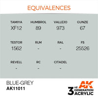 AK Interactive AK11011 Blue-Grey Acrylic Paint 17ml (3rd Generation)