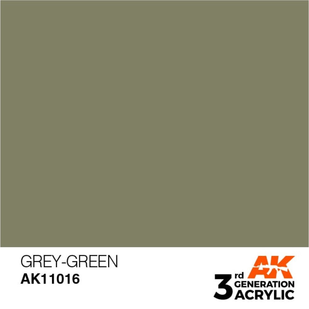 AK Interactive AK11016 Grey-Green Acrylic Paint 17ml (3rd Generation)