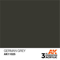 AK Interactive AK11025 German Grey Acrylic Paint 17ml (3rd Generation)