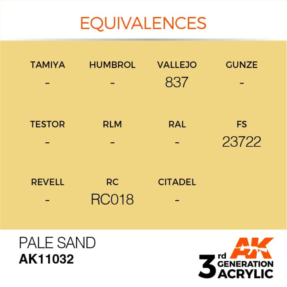 AK Interactive AK11032 Pale Sand Acrylic Paint 17ml (3rd Generation)