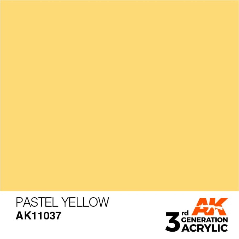 AK Interactive AK11037 Pastel Yellow Acrylic Paint 17ml (3rd Generation)
