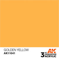 AK Interactive AK11041 Golden Yellow Acrylic Paint 17ml (3rd Generation)