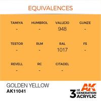AK Interactive AK11041 Golden Yellow Acrylic Paint 17ml (3rd Generation)
