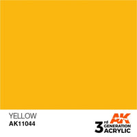AK Interactive AK11044 Yellow Acrylic Paint 17ml (3rd Generation)