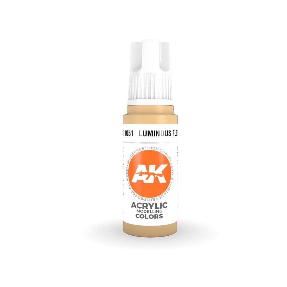 AK Interactive AK11051 Luminous Flesh Acrylic Paint 17ml (3rd Generation)
