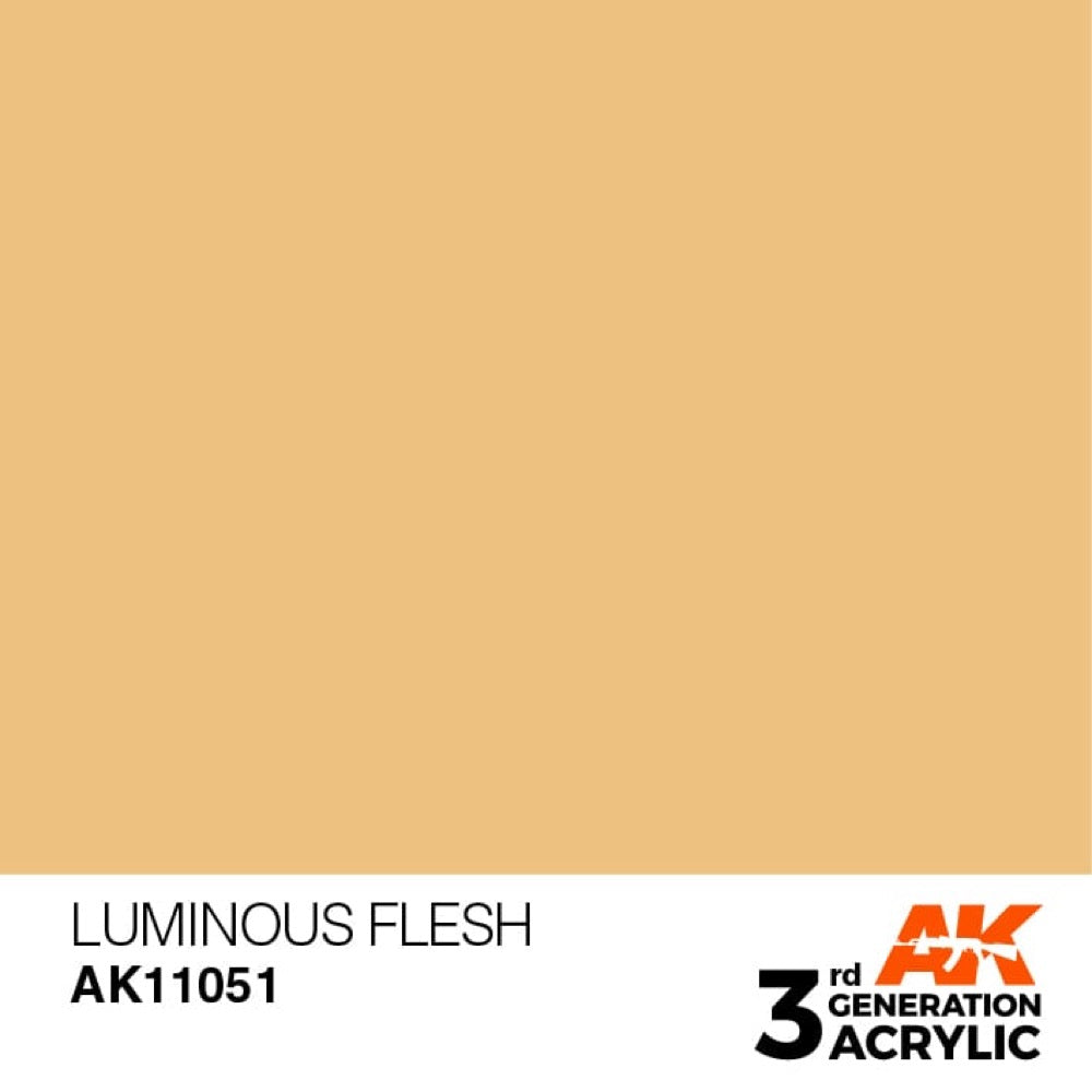 AK Interactive AK11051 Luminous Flesh Acrylic Paint 17ml (3rd Generation)