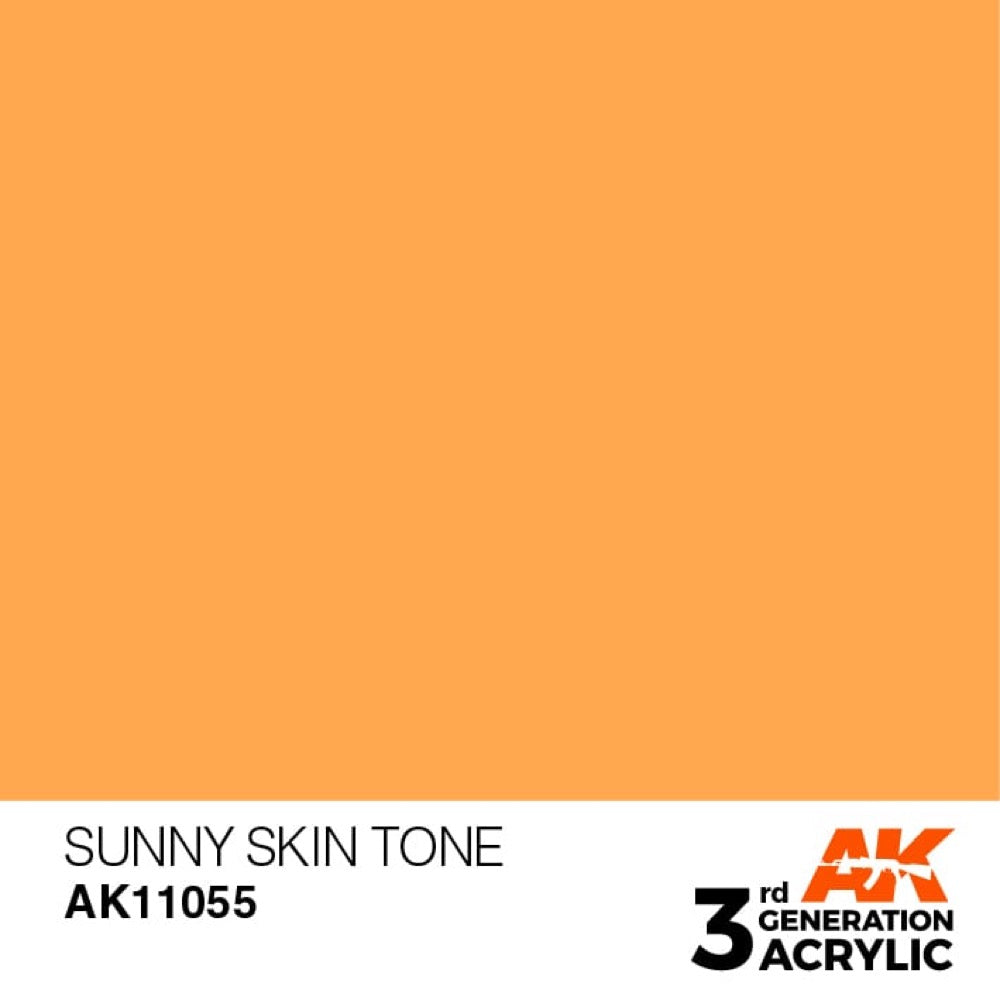 AK Interactive AK11055 Sunny Skin Tone Acrylic Paint 17ml (3rd Generation)