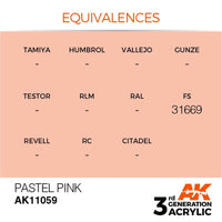AK Interactive AK11059 Pastel PInk Acrylic Paint 17ml (3rd Generation)