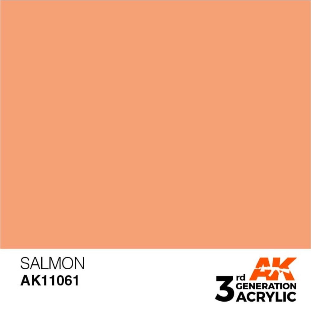 AK Interactive AK11061 Salmon Acrylic Paint 17ml (3rd Generation)