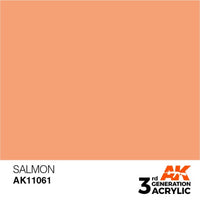 AK Interactive AK11061 Salmon Acrylic Paint 17ml (3rd Generation)