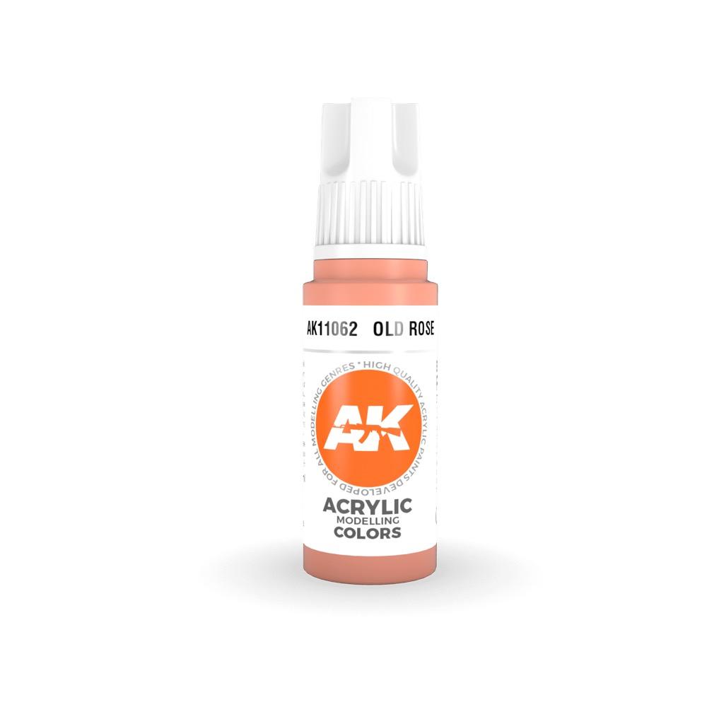 AK Interactive AK11062 Old Rose Acrylic Paint 17ml (3rd Generation)