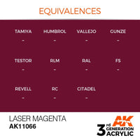 AK Interactive AK11066 Laser MagentaAcrylic Paint 17ml (3rd Generation)