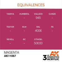 AK Interactive AK11067 Magenta Acrylic Paint 17ml (3rd Generation)