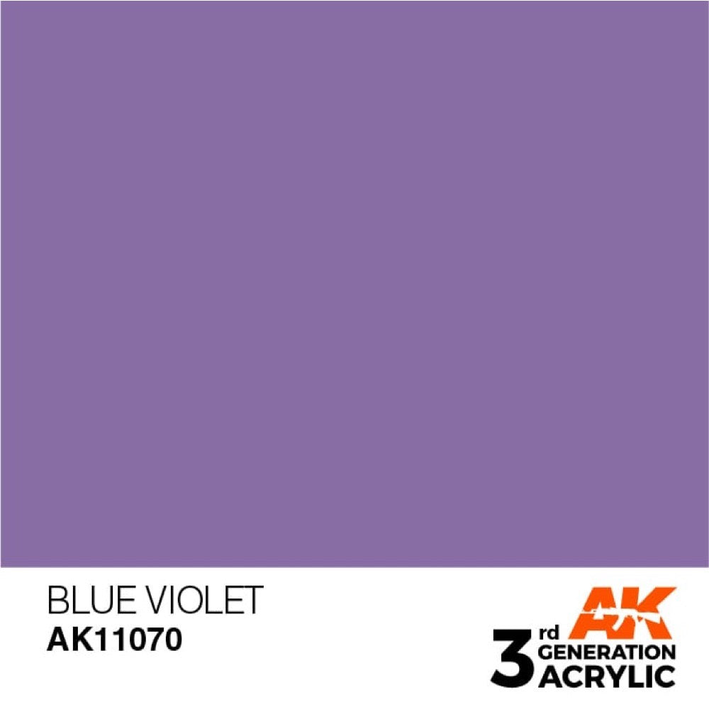 AK Interactive AK11070 Blue Violet Acrylic Paint 17ml (3rd Generation)