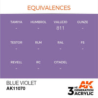 AK Interactive AK11070 Blue Violet Acrylic Paint 17ml (3rd Generation)