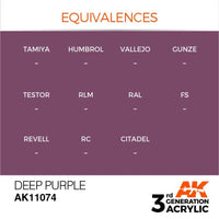 AK Interactive AK11074 Deep Purple Intense Acrylic Paint 17ml (3rd Generation)
