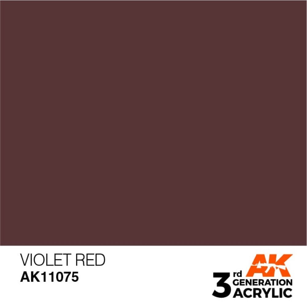 AK Interactive AK11075 Violet Red Acrylic Paint 17ml (3rd Generation)