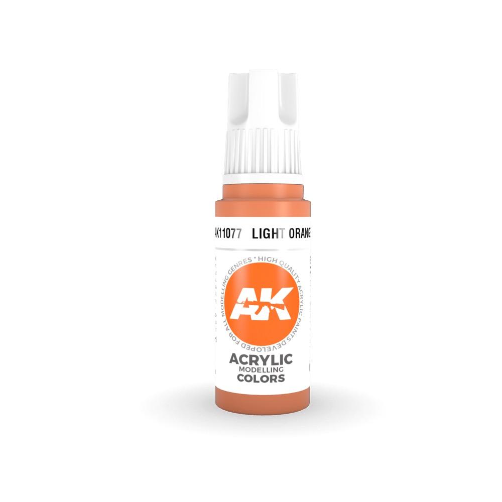 AK Interactive AK11077 Light Orange Acrylic Paint 17ml (3rd Generation)