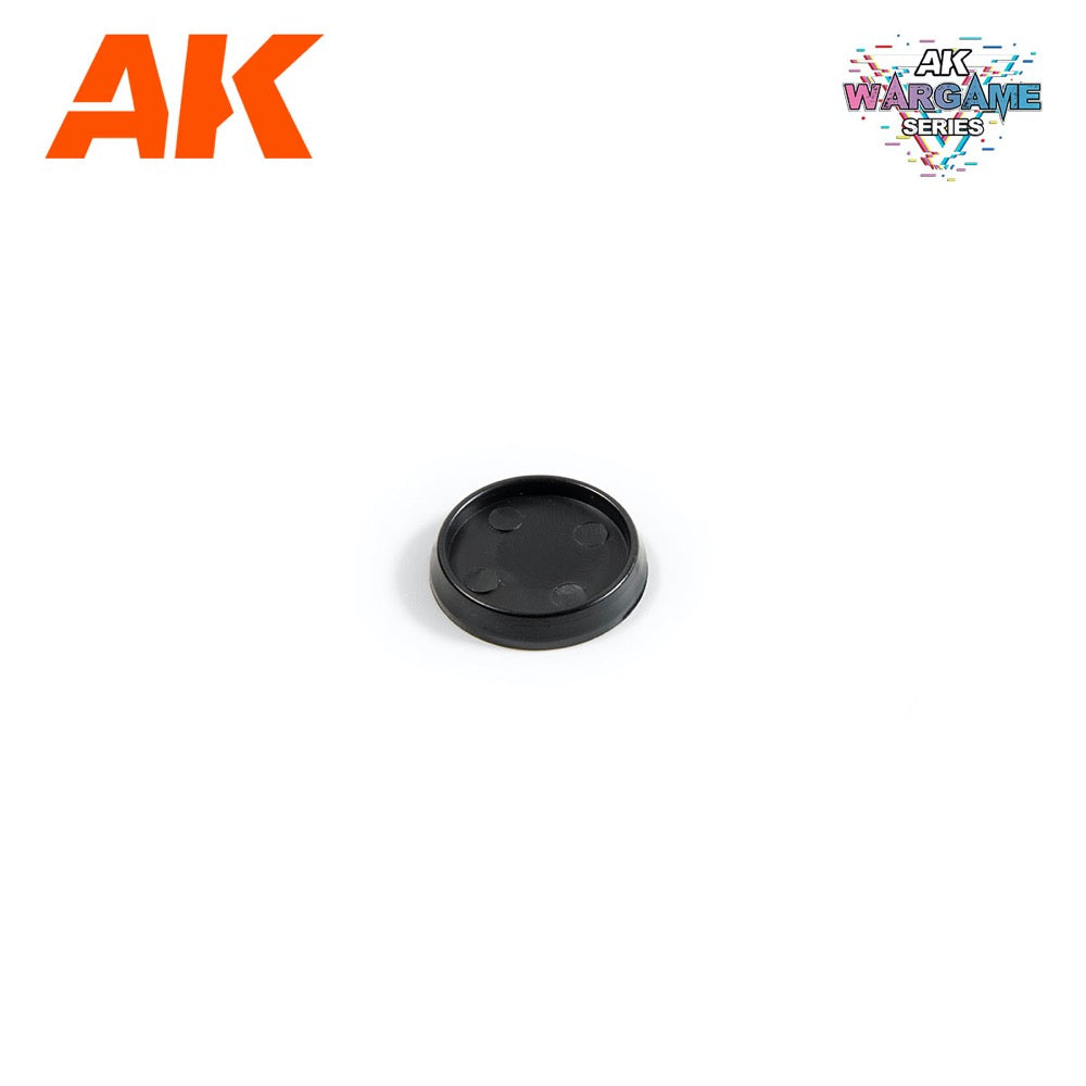 AK Interactive 1109 Plastic Wargame Bases Hollow Base 25mm 10 units