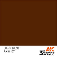 AK Interactive AK11107 Dark Rust Acrylic Paint 17ml (3rd Generation)