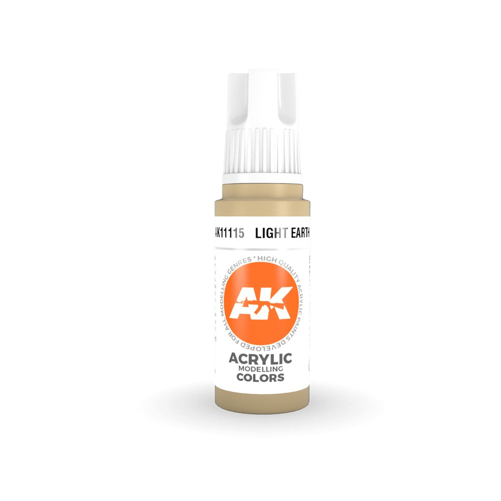 AK Interactive AK11115 Light Earth Acrylic Paint 17ml (3rd Generation)