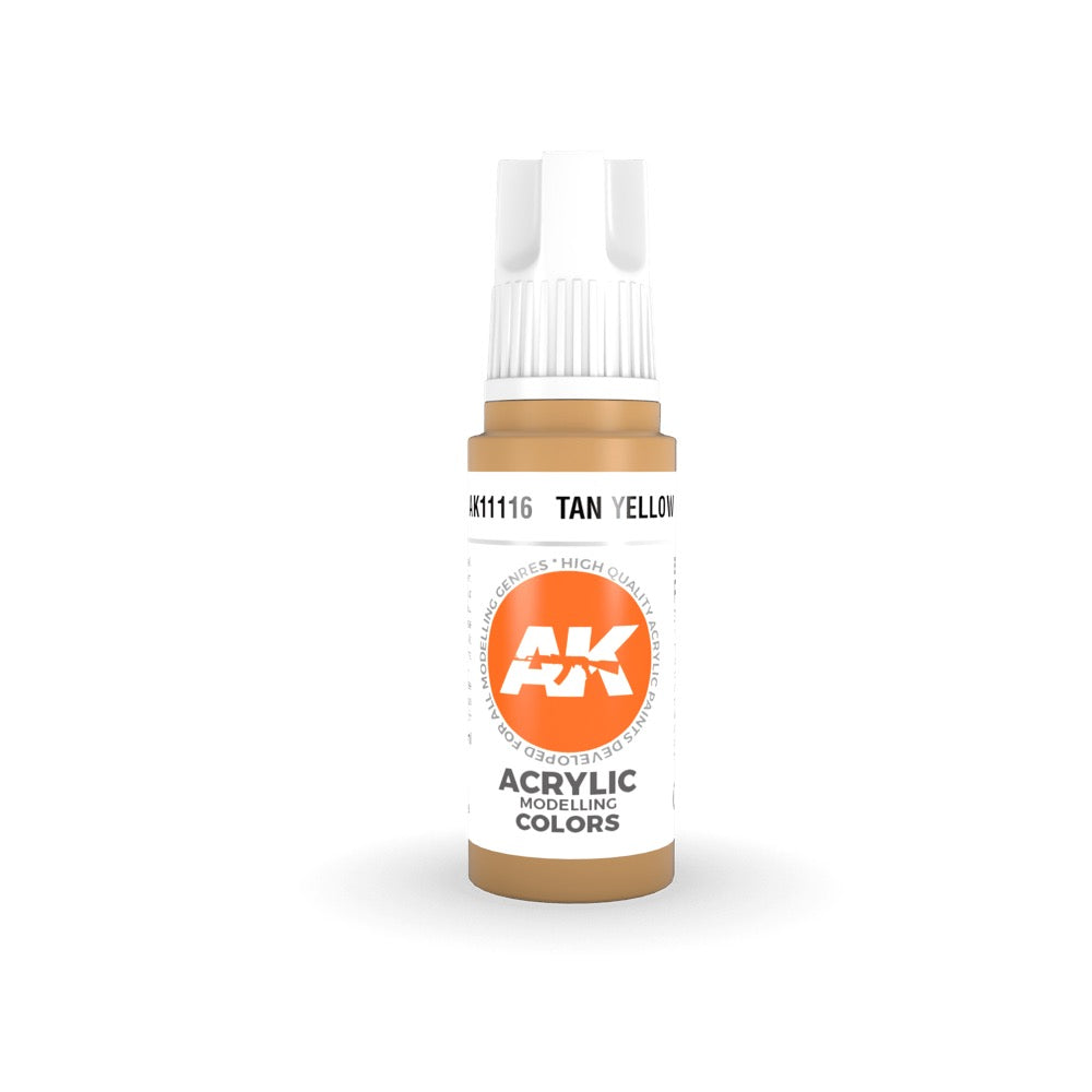 AK Interactive AK11116 Tan Yellow Acrylic Paint 17ml (3rd Generation)
